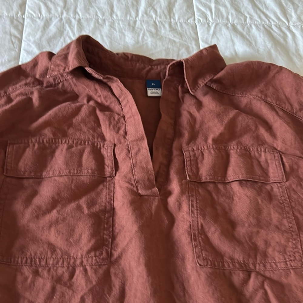Old Navy linen blouse